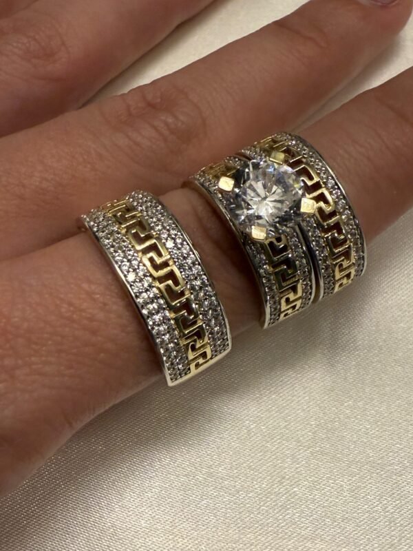 Juego anillos compromiso Oro 10k