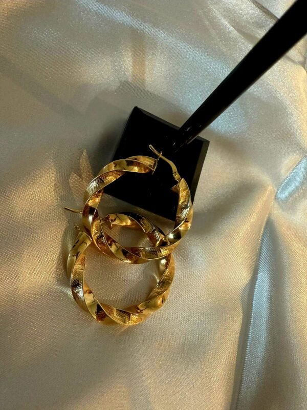 Argollas Versace Oro 10k